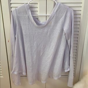Grey/blue thin breathable long sleeve shirt